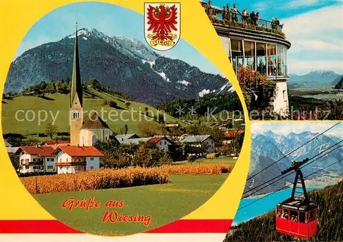 AK / Ansichtskarte Wiesing_Tirol Kanzelkehre Rofanseilbahn Kirche Wiesing Tirol