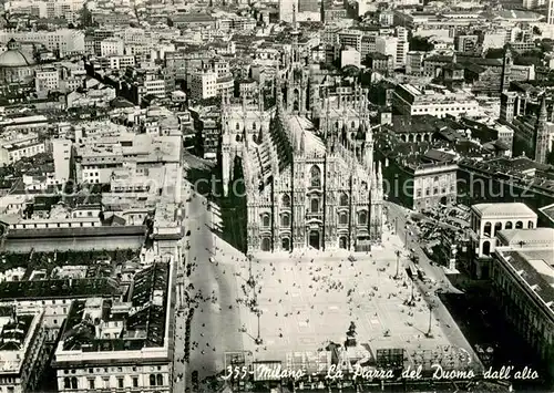 AK / Ansichtskarte Milano_Mailand_IT La Piazza del Duomo dall alto 