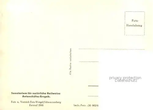 AK / Ansichtskarte Antonshoehe_Breitenbrunn Kneipp Sanatorium  Antonshoehe Breitenbrunn