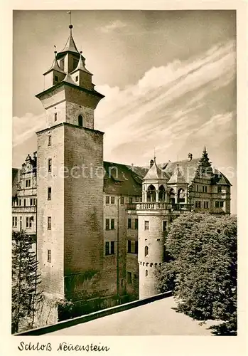 AK / Ansichtskarte Neuenstein_Wuerttemberg Schloss Neuenstein Neuenstein_Wuerttemberg