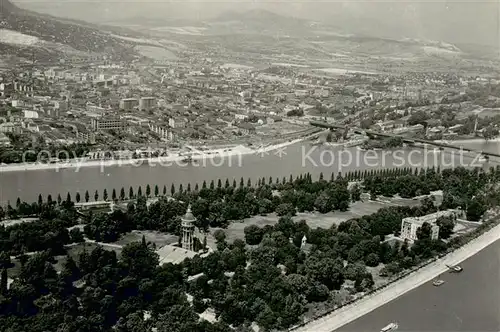 AK / Ansichtskarte Budapest_HU Panorama mit Margareteninsel 