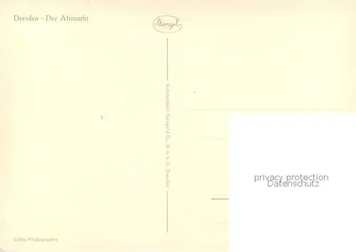 AK / Ansichtskarte Dresden_Elbe Altmarkt 