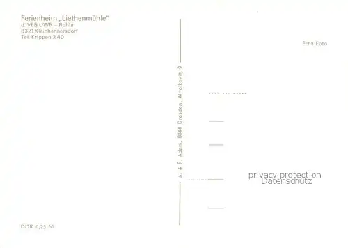 AK / Ansichtskarte Kleinhennersdorf Ferienheim Liethenmuehle Kleinhennersdorf