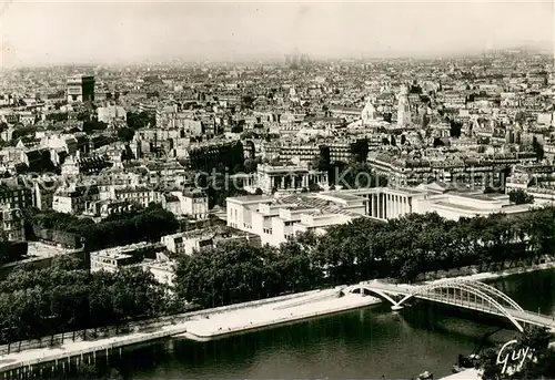 AK / Ansichtskarte Paris_75 et ses Merveilles Panorama Vue prise de la Tour Eiffel 