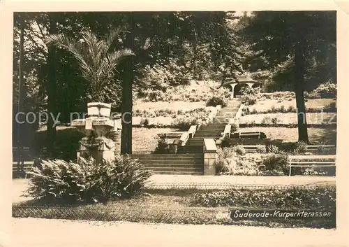 AK / Ansichtskarte Suderode_Bad Kurparkterrassen Suderode_Bad