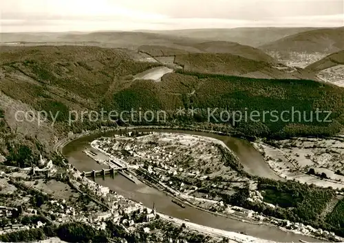 AK / Ansichtskarte Hirschhorn_Neckar Schloss Hotel Burg Hirschhorn Fliegeraufnahme Hirschhorn Neckar