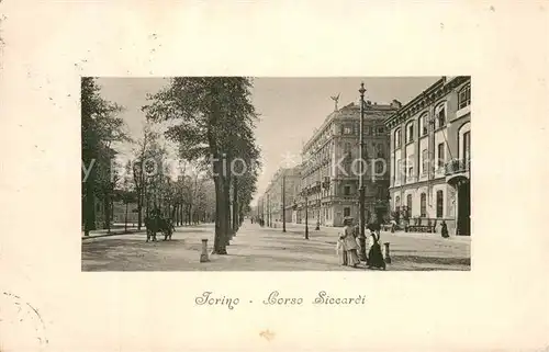 AK / Ansichtskarte Torino_Turin_IT Corso Siccardi 