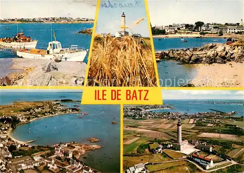 AK / Ansichtskarte Ile de Batz_29_Finistere Embarcadere le phare et le port Vue aerienne 