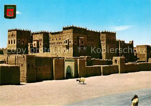 AK / Ansichtskarte Ouarzazate_Maroc La Alcazaba decorada 