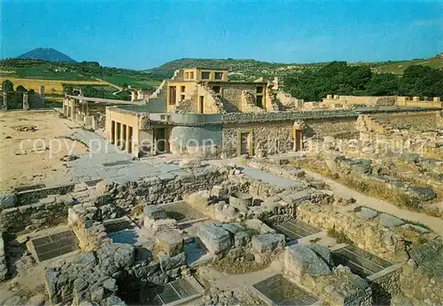 AK / Ansichtskarte Knossos_Cnosse_Kreta_Crete_Greece Teil des Palastes und des zentralen Hofes Ruinen Antike Staette 