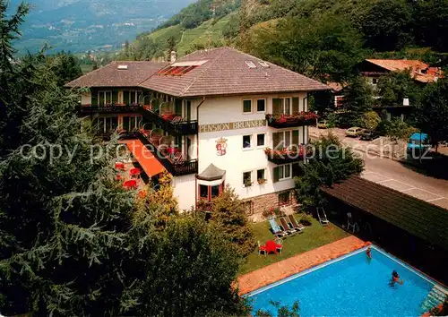 AK / Ansichtskarte Meran_Merano Pension Brunner Swimming Pool Meran Merano