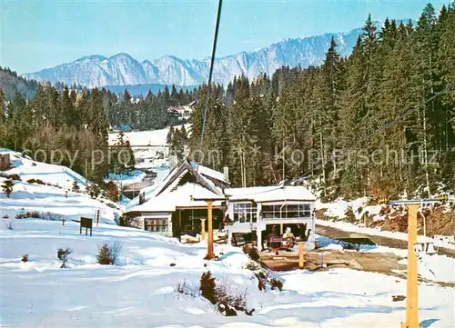 AK / Ansichtskarte Predeal_Romania Cabana Clabucet plecare Skilift 