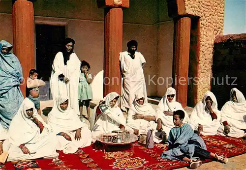 AK / Ansichtskarte Mauretanie_Mauretanien Heure du the 