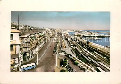 AK / Ansichtskarte Alger_Algerien La Blanche Boulevard Carnot Rampe Magenta Gares Alger Algerien
