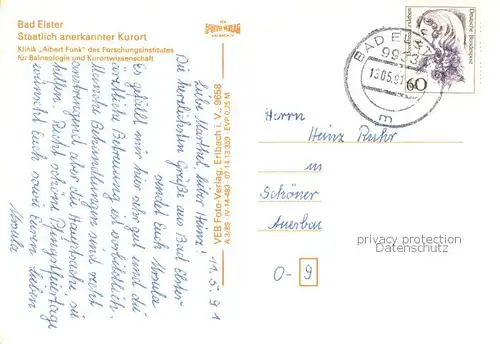 AK / Ansichtskarte Bad_Elster Klinik Albert Funk Bad_Elster
