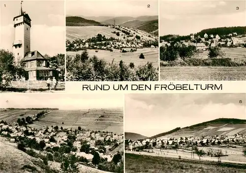 AK / Ansichtskarte Oberweissbach Froebelturm Panorama Lichtenhain Deesbach Cursdorf Oberweissbach