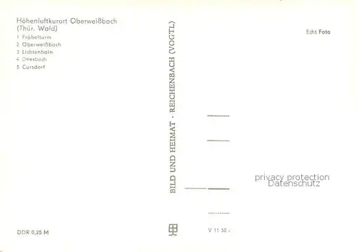 AK / Ansichtskarte Oberweissbach Froebelturm Panorama Lichtenhain Deesbach Cursdorf Oberweissbach
