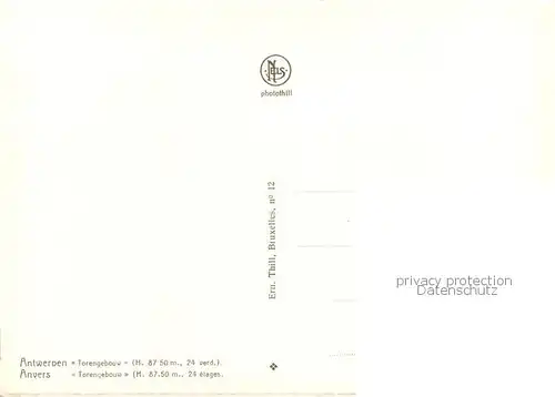 AK / Ansichtskarte Anvers_Antwerpen Torengebouw Anvers Antwerpen