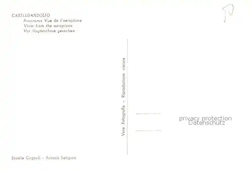 AK / Ansichtskarte Castelgandolfo Panorama dall aereo Castelgandolfo