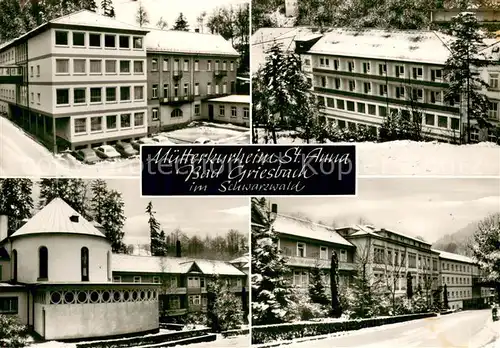 AK / Ansichtskarte Bad_Griesbach_Schwarzwald  Muetterkurheim St Anna Details Bad_Griesbach