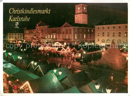 AK / Ansichtskarte Karlsruhe_Baden Christkindlesmarkt Karlsruhe_Baden
