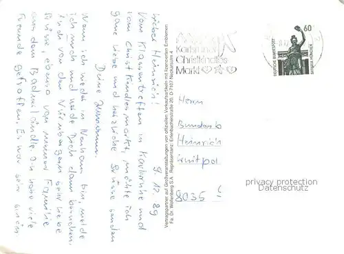 AK / Ansichtskarte Karlsruhe_Baden Christkindlesmarkt Karlsruhe_Baden