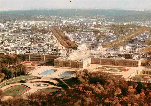 AK / Ansichtskarte Versailles_78 Le Parc Le Chateau et la Ville Vue aerienne 