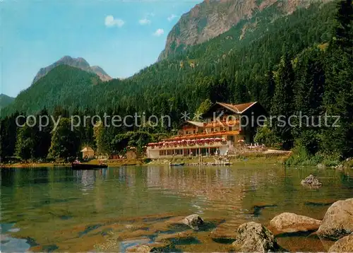 AK / Ansichtskarte Hintersee_Berchtesgaden Seehotel Gamsbock Hintersee Berchtesgaden