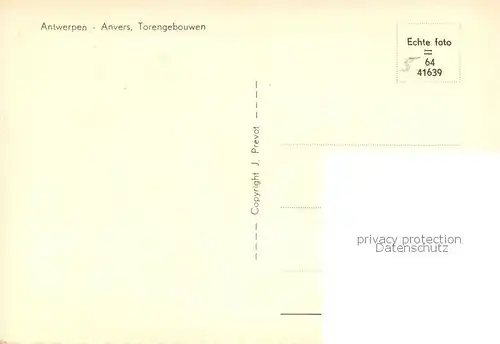 AK / Ansichtskarte Anvers_Antwerpen Torengebouwen Anvers Antwerpen