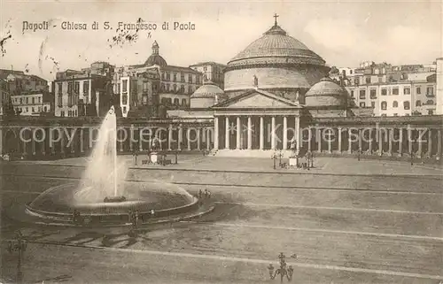 AK / Ansichtskarte Napoli_Neapel_IT Chiesa di S. Francesco di Paola 