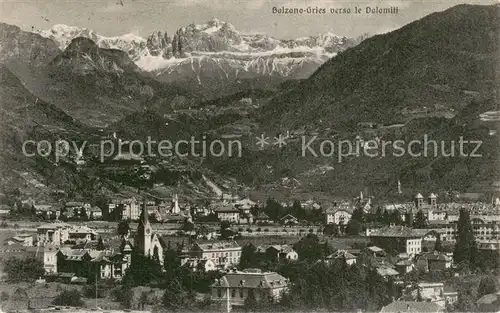 AK / Ansichtskarte Bolzano Gesamtansicht Bolzano Gries m. Dolomiten Bolzano