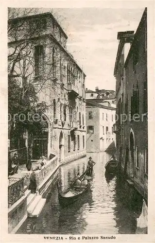 AK / Ansichtskarte Venezia_Venedig Rio e PAlazzo Sanudo Venezia Venedig