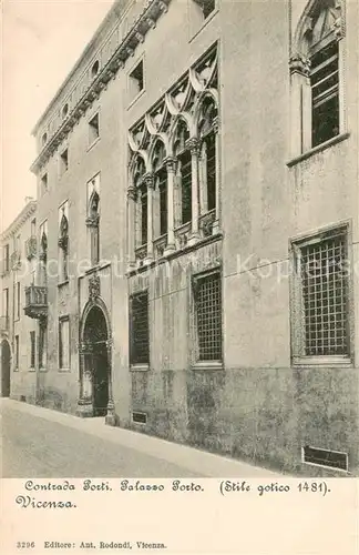 AK / Ansichtskarte Vicenza_IT Contrada Porti. Palasso Porto 