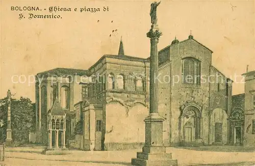 AK / Ansichtskarte Bologna Chiesa e Piazza di S. Domenico Bologna