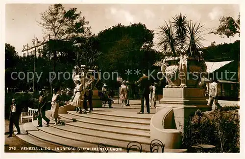 AK / Ansichtskarte Venezia_Lido Ingresso Stabilimento Bagni Venezia Lido