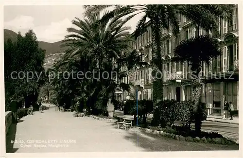 AK / Ansichtskarte Ospedaletti_Liguria_IT Corsa Regina Margeritha 