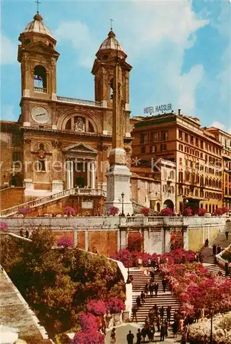 AK / Ansichtskarte Roma__Rom_IT Hotel Hassler   Villa Medici   Trinita dei Monti 