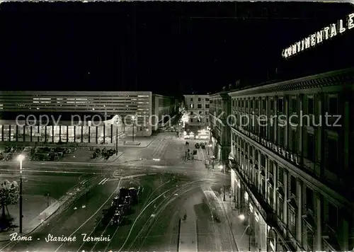 AK / Ansichtskarte Roma__Rom_IT StazioneTermini bei Nacht 