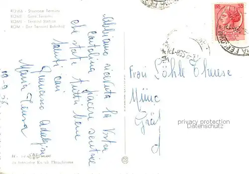 AK / Ansichtskarte Roma__Rom_IT Stazione Termini 