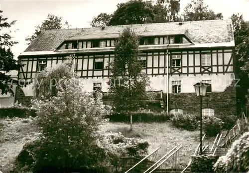 AK / Ansichtskarte Wiesenbad Sanatorium Aussenansicht Fachwerkhaus Wiesenbad