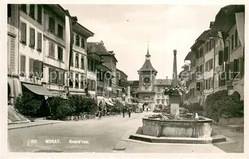 AK / Ansichtskarte Morat_Murten_FR Grand rue 