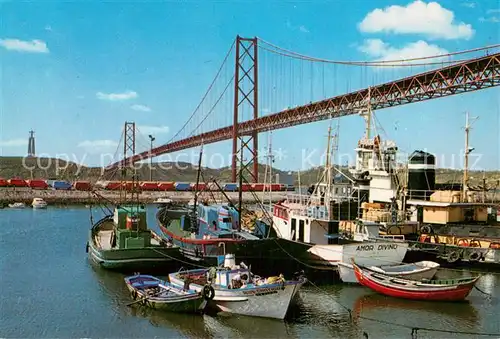 AK / Ansichtskarte Lisboa Ponte sobre o Tejo Lisboa
