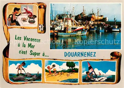 AK / Ansichtskarte Douarnenez Un coin du port Douarnenez