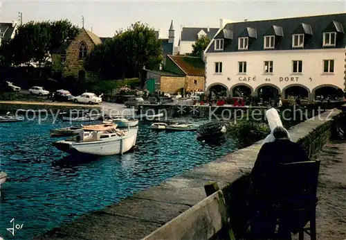 AK / Ansichtskarte Sainte Marine_Benodet_29_Finistere Le fond du port et la Chapelle Sainte Marine 
