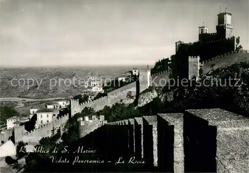 AK / Ansichtskarte San_Marino_Repubblica Veduta Panoramica La Rocca San_Marino_Repubblica