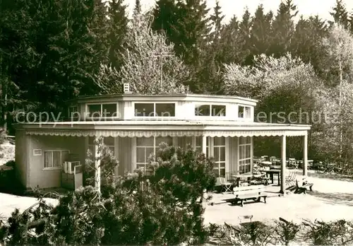 AK / Ansichtskarte Bad_Brambach Waldcafe Aussenansicht Bad_Brambach