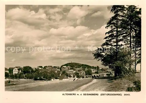 AK / Ansichtskarte Altenberg__Osterzgebirge Gesamtansicht m. d. Geisingberg 