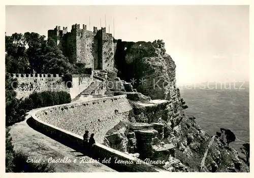 AK / Ansichtskarte Erice_Sicilia_IT Castello e Ruderi del Tempio di Venere 