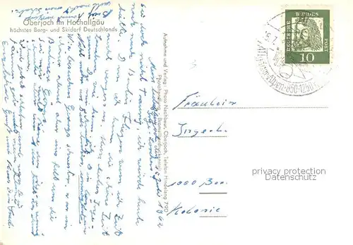 AK / Ansichtskarte Oberjoch Wiedhagalpe m. Iseler u. Kuehe Oberjoch