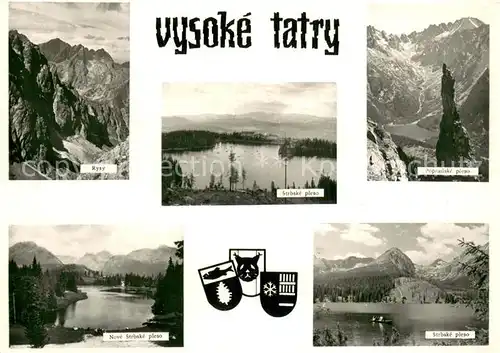 AK / Ansichtskarte Vysoke_Tatry_SK Rysy   Strbske pleso 